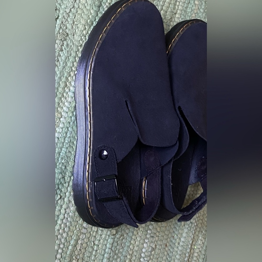 Dr. Martens Black Suede Loafers